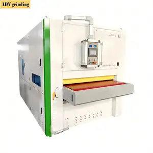Wide Belt Sanding Polish Stainless Steel Sheet Metal deburring machine with PLC control