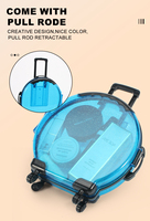 Mini valise à bonbons vide populaire, sac à main en plastique à la mode, boîtes de rangement de maquillage cosmétique, emballage rond, boîte d'emballage cadeau