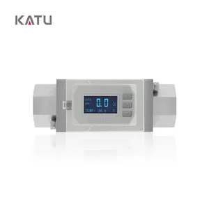 Katu fábrica vende RS485 gás roscado líquido fluxo monitoramento fluxo temperatura sensor integrado