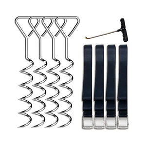 Mạ kẽm kim loại vít dây thép Neo vật nuôi xoắn ốc mặt đất Neo với con chó Tie ra - Product Image 2