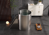Baignoire autoportante professionnelle en acier inoxydable 304SS pour récupération sportive et SPA, fabrication en gros, OEM ODM personnalisé