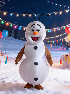 Costume de Mascotte <span class=keywords><strong>Olaf</strong></span> le Bonhomme de <span class=keywords><strong>Neige</strong></span> de Haute Qualité, Costume Publicitaire de Noël, Déguisement Fantaisie pour Fête, Animal de Carnaval - Product Image 1