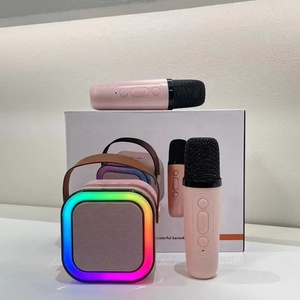 Promotional Gift <strong>Cheap</strong> Mini Portable <strong>Karaoke</strong> Speaker With 2 Wireless Mics - Product Image 5