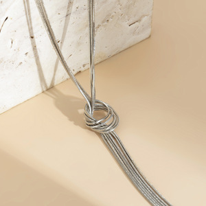 2025 Women's <strong>High</strong>-<strong>End</strong> Meila Long Chain Necklace Hot Selling Alloy Personalized Niche Tassel Chain Collarbone <strong>Jewelry</strong> - Product Image 5