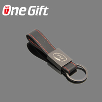 Porte-clés en cuir personnalisé Porte-clés Cadeaux avec logo en métal pour voiture