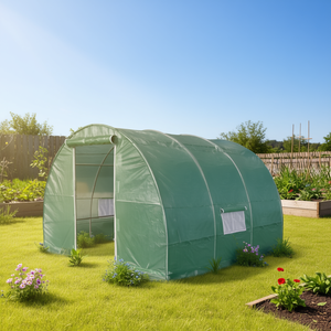 Invernadero Tipo Túnel 10 x 10 con Cubierta de Lona Ripstop, Ventanas de Malla Enrollable, Carpa de Cultivo para Exteriores de Gran Tamaño - Product Image 2
