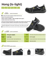 Chaussures de sécurité AN1 à embout d'acier, anti-perforation en Kevlar, tige en daim et maille, semelle en PU, bottes de travail antistatiques ESD en stock, prêtes à être expédiées