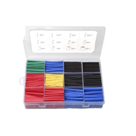560PCS Heat Shrink Tubing 2:1, Electrical Wire Cable Wrap Assortment Electric Insulation Heat Shrink Tube Kit