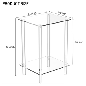 Đơn giản Acrylic bên bảng cuối bảng cho nhà văn phòng phòng ngủ nhà máy bán buôn tùy chỉnh Acrylic kệ trưng bày - Product Image 2