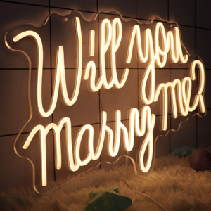 Almacén americano que te gustaría casarte conmigo personalizado LED neón acrílico Envío exprés decoración de boda decoración del hogar neón - Product Image 1