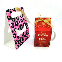 Boîtes d'emballage pour tasses à sublimation vierges, boîtes cadeaux en papier imprimables DIY pour l'emballage de tasses à café