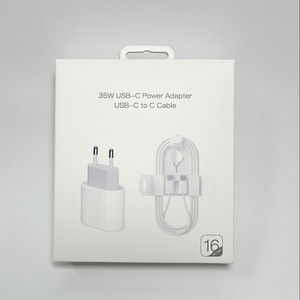35W PD USB C Fast Charger Set Braided Type C <b>to</b> C Cable EU <b>US</b> <b>UK</b> <b>Plug</b> Wall Charging Adapter For iPhone 16 Series - Product Image 2
