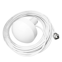 Antenne de base active GPS GNSS marine avec fréquence 1575,42 MHz, gain 28 dB, polarisation circulaire droite, câble RG58 de 10 m