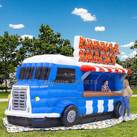 Tienda Inflable con Forma de Auto Personalizada, Tienda Comercial de Palomitas de Maíz para Carnaval, Carpa Inflable Publicitaria para Ferias Comerciales