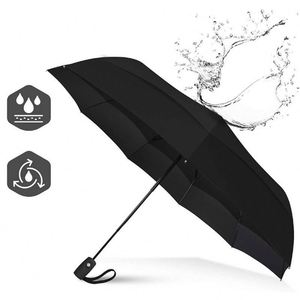 High Quality New Arrivals <b>Windproof</b> Safety 3 Foldable <b>Umbrellas</b> Breathable Double Wall 21 Inch 9 Ribs Automatic <b>Umbrella</b> - Product Image 2