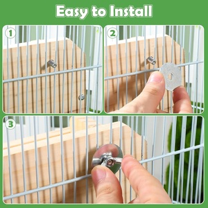 Comedero de Heno para Conejos, Comedero Colgante de Madera de Gran Volumen y Menos Desperdicio para Conejillos de Indias, Conejos, Chinchillas y Animales Pequeños - Product Image 6