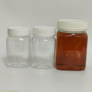 Cấp Thực Phẩm Trong Suốt Hổ Phách Đen 360Ml/500G 250G 1000G Nhựa Pet Vuông Mật Ong Jar Với Bằng Chứng Giả mạo <span class=keywords><strong>Cap</strong></span> Mật Ong Chai - Product Image 4
