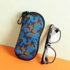 Ultra Light Neoprene Sunglasses Case Soft Portable Travelling Glasses Bag Custom High Quality Eyeglasses Pouch