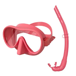 Set di maschere per lo Snorkeling con tubo di alta qualità per lo Snorkeling e occhiali per adulti muta da sub nera per donne adulte