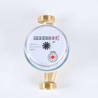 Brass Single-Jet Mechanical Water Meter with Replaceable Measuring Cartridge IP68 Rated OEM Customizable Easy Maintenance