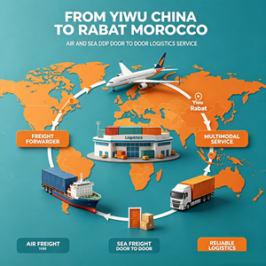 Spediteur Yiwu China nach <span class=keywords><strong>Rabat</strong></span> Marokko Luft- und Seefracht DDP Tür-zu-Tür Logistik-Service - Product Image 2
