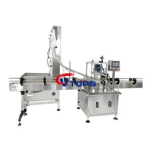 Automatic 4 Wheels Plastic Bottle Filling and Capping Machine Plastic Bottle Cap Pressing Tightening Machine