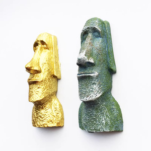 Imán para Refrigerador con Estatua Moái de la Isla de Pascua, Chile, Rapa <span class=keywords><strong>Nui</strong></span>, Adhesivo 3D de Resina para Refrigerador, Recuerdo Turístico, Artesanía Decorativa - Product Image 4