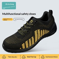 Chaussures de sécurité pour hommes, anti-perforation, anti-écrasement, durables, légères, confortables, avec embout en acier, antidérapantes