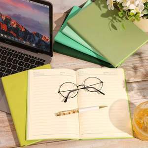 Logo MOQ 100pcs Mini A5 Polyurethane Leather Deluxe Edition Soft Cover Notebook Diary <b>Book</b> - Product Image 3