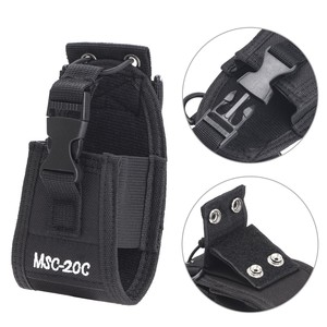 Étui en nylon MSC-20 A/B/C/D pour radio Baofeng Motorola, sacoche pour talkie-walkie avec cordon, vente en gros mixte - Product Image 2