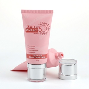 Wholesale Custom 50ml <b>Plastic</b> Cosmetic <b>Tubes</b> for Hand Cream Sunscreen - Product Image 2