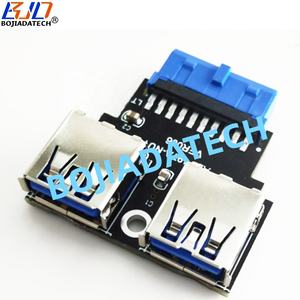 <span class=keywords><strong>2</strong></span> USB Type-موصل إلى اللوحة الأم رأس 19PIN محول بطاقة 5Gbps في المخزون - Product Image 2
