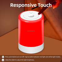Lampe de chevet à lumière rouge 670nm pour favoriser le sommeil, stimuler la mélatonine, thérapie par la lumière rouge, aide au sommeil, relaxation profonde, favorise le sommeil des bébés