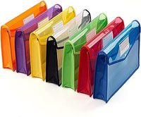 Organisateur de documents de portefeuille de fichiers extensible d'enveloppe A5 étanche avec fermeture à pression et pochette de fichiers de poche d'étiquettes