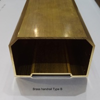 Main courante en laiton de style antique, garde-corps droit de qualité pour escaliers intérieurs et extérieurs, balustrades de terrasse, rampes