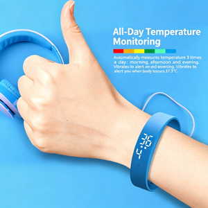 Montre connectée vibrante étanche avec alarme silencieuse, rappel par vibration, mesure de la température corporelle, vente en gros - Product Image 3