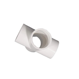 Connecteur <span class=keywords><strong>PVC</strong></span> blanc personnalisé à 4 voies - Raccord de tuyau à diamètre égal pour l'aquaculture, coude et té en <span class=keywords><strong>PVC</strong></span> - Product Image 2