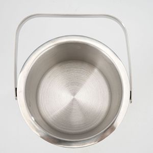 Cubo de Hielo Cilíndrico de Acero Inoxidable 304, Portátil, Diseño Moderno y Minimalista para Exteriores, Bares, KTV, Enfriador de <span class=keywords><strong>Cerveza</strong></span> y Vino - Product Image 4