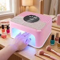 Lampe UV LED Professionnelle pour Ongles, 268W, en Plastique, avec Minuteur Automatique et Capteur Infrarouge, pour Manucure à Domicile, Vente en Gros