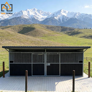 Écuries portables pour chevaux en plein air, panneaux d'écurie, abris pour chevaux, écuries modulaires avec toit pour le bétail - Product Image 2