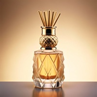 Bouteille diffuseur en verre, bouteille diffuseur en cristal avec logo et couleur personnalisés