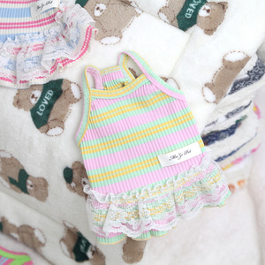 24 Nuevos Vestidos y Ropa para Mascotas Primavera/Verano, Venta al por Mayor de Fabricante de Ropa para Perros, Suministros para Mascotas, Vestidos con Tirantes y Ropa con Ribete de Encaje - Product Image 3