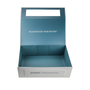 Tùy Chỉnh Gấp Hộp Quà Tặng Nắp Từ Với Ribbon Đóng Cửa Cuốn Sách Phong Cách Cứng Nhắc Tông Trượt Bao Bì Phẳng Mailer Vận Chuyển Hộp - Product Image 4