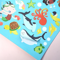 Lot de 201 autocollants colorés pour enfants, thème pirates de mer, pour coloriage et graffiti, fournitures artistiques pour récompenses en classe