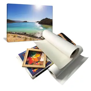 HIGH GLOSSY POLYESTER CANVAS 280g Canvas Roll 100% Cotton Oil Canvas
