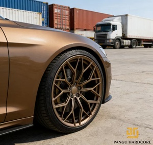 ล้อแม็กซ์สีน้ำตาลด้าน ขอบฟอร์จ ดีไซน์เว้าหลายก้าน ขนาด 17 18 19 20 21 22 24 นิ้ว สำหรับรถยนต์โตโยต้า เชฟโรเลต ซูบารุ - Product Image 4