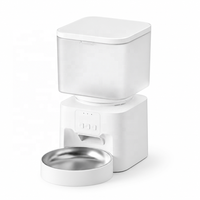 Distributeur automatique de nourriture pour animaux de compagnie USMILEPET, distributeur automatique de nourriture pour chats et chiens, contrôle par application WiFi, portions programmées, grande capacité de 4,5 L, enregistrement vocal
