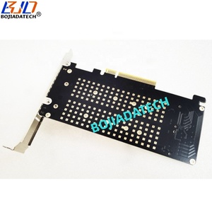 <span class=keywords><strong>PCI</strong></span> Express PCIe 3,0 X8 PCl-E 4,0 8X a Dual 2 NGFF M.2 Key-M Key B + M Slot 2280 M2 NVME SSD Adaptador convertidor Tarjeta Raid - Product Image 4