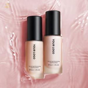 Faça Seu Próprio Logotipo Alta Qualidade Fundação Líquido Cobertura Completa Longa Duração Private Label Matte À Prova D' Água Maquiagem Fundação OEM - Product Image 5
