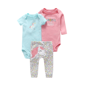 Ropa de Bebé de Algodón para Bebés y Niños Pequeños, Unisex, Bonita, a la Moda, Conjunto de 3 Piezas - Product Image 4